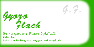 gyozo flach business card